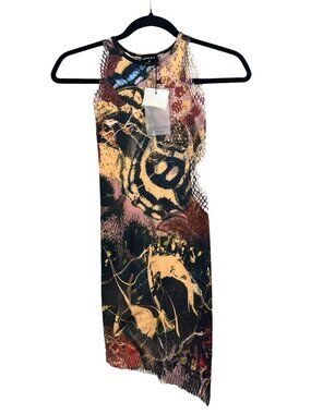 Outcast Kelli Mini Cut Out Body Con Dress One Size New $79